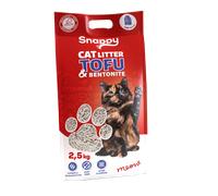 SNAPPY arena para gatos TOFU con bentonita mezcla leche 2,5kg