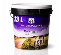 Snappy blue 13L Pintura Plástica Blanco Mate Interior, Alta Cubrición
