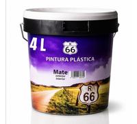 Snappy blue 4L Pintura Plástica Blanco Mate Interior, Alta Cubrición