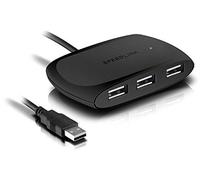 SNAPPY USB Hub, 4-Port, USB 2.0, Active, Black