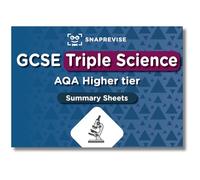 SnapRevise GCSE AQA Triple Science Higher Summary Sheets