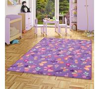 Snapstyle Alfombra Infantil de Mariposa - Morado - en 17 tamaños