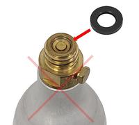 Snapworld-Kaffee 1 Junta de Repuesto para Botella cilíndrica C02 Compatible con Brita Cystal Sodaclub Wassermaxx MySodaPop Spudelino Aquellness