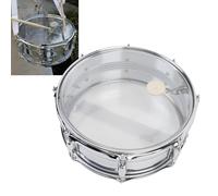 Snare, 14.6 x 6 pulgadas de hombro transparente, tambor de práctica para rendimiento, juego de tambores portátiles, instrumento de percusión para estudiantes principiantes