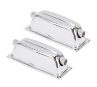 Snare Drum Ear, 2 Piezas Drum Lug Iron Drum Lug Set Chrome Color Snare Ear Set Instrumento Musical Mantenimiento Accesorios Piezas Para Batería(WC27D)