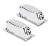 Snare Drum Ear, 2 Piezas Drum Lug Iron Drum Lug Set Chrome Color Snare Ear Set Instrumento Musical Mantenimiento Accesorios Piezas Para Batería(WC27F)