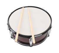 Snare Drum Set, Student Wood Shell 14 X 5.5 Pulgadas con 2 Baquetas Incluye Llave de Batería y Correa, Poliéster Transparente Azul Tambor de Batería