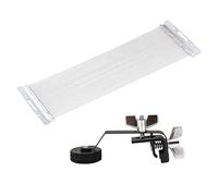 Snare Drum Spring 40 Wire 14" Silver & Drum Amortiguador Silenciador Silenciador Paquete de 2