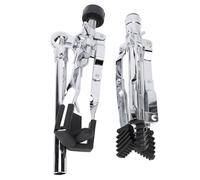 Snare Drum Stand Foldable Double Support Adjustable Height Portable Drum Practice Pad Stand for Musicians Stainless Steel 55 60cm