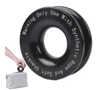 Snatch Ring - 41.000 Lbs Soft Shackle Snatch Recovery Ring | Juego de Accesorios de cabrestante Inoxidable | Polea Resistente para SUV Camiones Todoterreno | Kit de recuperación de Shackle Soft