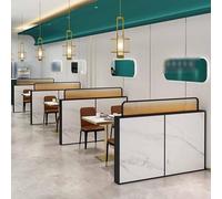 Snaweo Divisorios de Encimera, Separadores for Comedores, Separadores Decorativos de Vidrio con Rayas Degradadas for Restaurantes, Cerca Baja(Nero,150x30cm/59.1x11.8in)