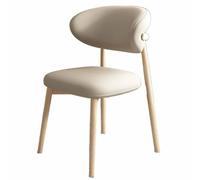 Snaweo Juego de Sillas de Cocina Tapizadas de Madera Sin Brazos, con Respaldo Curvo, for Que no te Canses DespuéS de Sentarte, Sillas de Comedor de Piel SintéTica, FáCiles de Instalar.(Color6,1PCS)