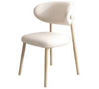 Snaweo Juego de Sillas de Cocina Tapizadas de Madera Sin Brazos, con Respaldo Curvo, for Que no te Canses DespuéS de Sentarte, Sillas de Comedor de Piel SintéTica, FáCiles de Instalar.(Color7,1PCS)