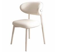 Snaweo Juego de Sillas de Cocina Tapizadas de Madera Sin Brazos, con Respaldo Curvo, for Que no te Canses DespuéS de Sentarte, Sillas de Comedor de Piel SintéTica, FáCiles de Instalar.(Color9,1PCS)