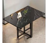 Snaweo Mesa de Comedor Plegable Ultrafina con Patas Ajustables y Soporte AnticaíDas, Mesa Extensible MultifuncióN Que Ahorra Espacio, for Espacios PequeñOs.(Color2,120x80cm/47.2x31.5in)