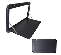 Snaweo Mesa Plegable For Caravana, Mesa De Camping Para RV, De Aleación De Aluminio De Primera Calidad, Con Cerradura For Caravanas, Furgonetas, Autocaravanas Y Remolques De Viaje(Nero,80x45cm/32x18in