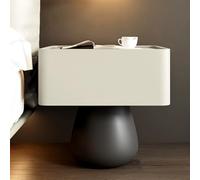 Snaweo Mesita de Noche de Madera con Cajones, Mesitas de Noches con Almacenamiento, Mesa Auxiliar Versátil, Mueble de Almacenamiento for Sala de Estar Y Oficina(Off-White,40cm/15.75in)