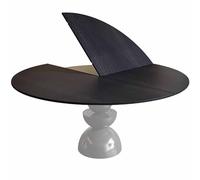 Snaweo Tablero de Mesa Plegable Redondo de Madera de 120 A 190 Cm, Mesa PortáTil Resistente con ExtensióN, Mesas de Repuesto Plegable, Mesas Circular de Repuesto, Sin Patas.(170cm/66.93in)