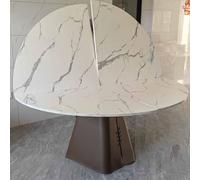 Snaweo Tablero de Mesa Plegable Redondo, Extensor de Madera, Tableros de Mesa Plegables Grandes, Tableros de Mesa Redondos Plegables, Sin Patas, FáCil de Guardar(Color2,130cm/51.18in)