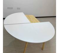 Snaweo Tablero de Mesa Plegable Redondo, Extensor de Madera, Tableros de Mesa Plegables Grandes, Tableros de Mesa Redondos Plegables, Sin Patas, FáCil de Guardar(Color4,130cm/51.18in)