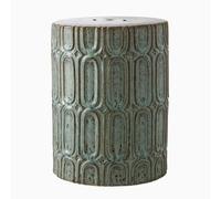 Snaweo Taburete Hexagonal Jardín Estilo Chino de Cerámica Vidriada, Decorativo Tipo Tambor para Interiores y Exteriores, Sala de Estar, Patio(Color 3)