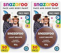 SNAZAROO 18ML BLISTER MARRON CLARO (Paquete de 2)