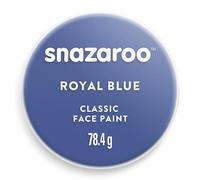 Snazaroo - Pintura facial y corporal, 75 ml, color azul real, profesional a base de agua, pastilla de aquacolor individual para adultos, niños y efectos especiales