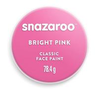 Snazaroo - Pintura facial y corporal, 75 ml, color rosa brillante, profesional a base de agua, pastilla de aquacolor individual para adultos, niños y efectos especiales