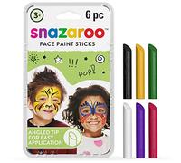 Snazaroo - Set de 6 barras de pintura facial, arcoíris