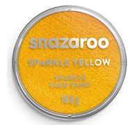 Snazaroo Pintura facial y corporal, 18 ml, color amarillo nacarado, profesional a base de agua, pastilla de aquacolor individual para adultos, niños y efectos especiales
