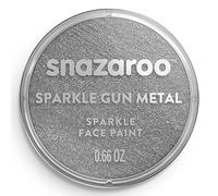 Snazaroo Pintura facial y corporal, 18 ml, color gris nacarado, profesional a base de agua, pastilla de aquacolor individual para adultos, niños y efectos especiales