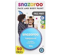 Snazaroo- Kinderschminke Pintura Facial, Color Turquesa, 18.8grs Blister (111948)