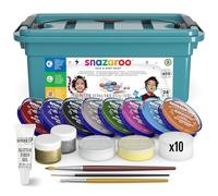 Snazaroo Maletín de Maquillaje Profesional - Pintura facial y corporal, Kit de 28 piezas