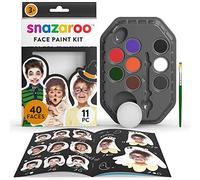 Snazaroo - Paleta de maquillaje para cara con 8 Pastillas + Pincel y Esponja - Halloween