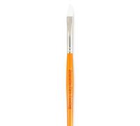 Snazaroo - Pincel profesional para pintura facial, medio plano, color naranja