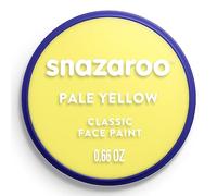 Snazaroo - Pintura facial y corporal, 18 ml, color amarillo pálido, profesional a base de agua, pastilla de aquacolor individual para adultos, niños y efectos especiales