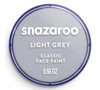 Snazaroo - Pintura facial y corporal, 18 ml, color gris claro, profesional a base de agua, pastilla de aquacolor individual para adultos, niños y efectos especiales