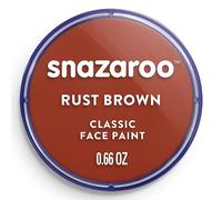 Snazaroo - Pintura facial y corporal, 18 ml, color marrón óxido, profesional a base de agua, pastilla de aquacolor individual para adultos, niños y efectos especiales