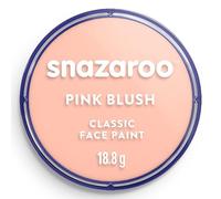 Snazaroo - Pintura facial y corporal, 18 ml, color rosa rubor, profesional a base de agua, pastilla de aquacolor individual para adultos, niños y efectos especiales