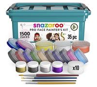 Snazaroo - Pintura facial y corporal, kit profesional de 35 piezas