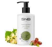 SNB Professional Exfoliante de manos y cuerpo de tilo 250 ml - Exfoliante suave con glicerina, aceite de jojoba y extracto de tilo - para una piel suave y nutrida - sin resecar