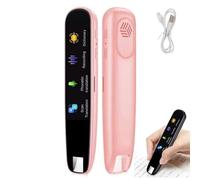 SNBGRYE BolíGrafo De Lectura Y Escaneo para TraduccióN De 112 Idiomas, BolíGrafo De TraduccióN ElectróNica, 12 Traductores Sin ConexióN, Pantalla De 2,23″, con Voz + Escaneo De Texto,Pink