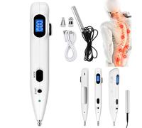 SNBGRYE BolíGrafo De Masaje ElectróNico, BolíGrafo De Acupuntura Meridiana, 9 Niveles De Intensidad + 3 Modos, DeteccióN Inteligente De Puntos De Acupuntura, para Aliviar El Dolor Muscular.