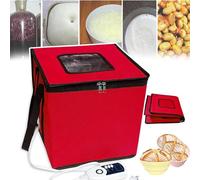 SNBGRYE Cámara De Fermentación De Pan, Caja Doméstica Pequeña, Temperatura: RT-60°C, Tiempo: 10 Minutos-96 Horas, Reutilizable, Para Hacer Pan, Rojo-M