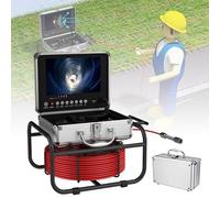SNBGRYE CáMara De InspeccióN De TuberíAs De 20m/30m/50m, CáMara De InspeccióN De TuberíAs De 1080P + Pantalla De 9 Pulgadas, con 8 Led + Tarjeta De 16 GB, para Exteriores SubterráNeos,30M