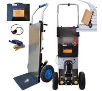SNBGRYE Carro Sube Escaleras EléCtrico (Carga De 400 Kg), Carro Sube Escaleras con Mango TelescóPico (45-65 Pulgadas), Motor 1200 W, BateríA De 48 V/36 Ah, para Transporte De MercancíAs