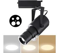 SNBGRYE Foco LED, Foco con Zoom De Pista De Escenario, Ajuste De Apertura De Cuatro Niveles, para Restaurantes, CaligrafíA Y Pintura, Exposiciones De FotografíA,30W-4000K