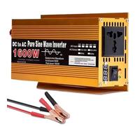 SNBGRYE Inversor De Coche De 12 V/24 V, 1600 W/2200 W/3000 W, Convertidor De CC A CA, Pantalla LCD + 1 Toma Universal, para Casa, Exterior, Autocaravana Y Camping.,1600W-12Vto110V