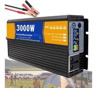 SNBGRYE Inversor De Onda Sinusoidal Pura De 3000W 4000W 5000W 6000W 8000W, Convertidor De CC (12V/24V/48V/60V/72V) A CA (110V/220V), Pantalla LCD, Caravanas, Camping Y Viajes.,3000W-48Vto110V