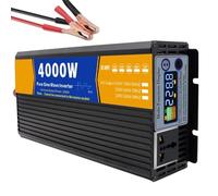 SNBGRYE Inversor De Onda Sinusoidal Pura De 3000W 4000W 5000W 6000W 8000W, Convertidor De CC (12V/24V/48V/60V/72V) A CA (110V/220V), Pantalla LCD, Caravanas, Camping Y Viajes.,4000W-60Vto110V